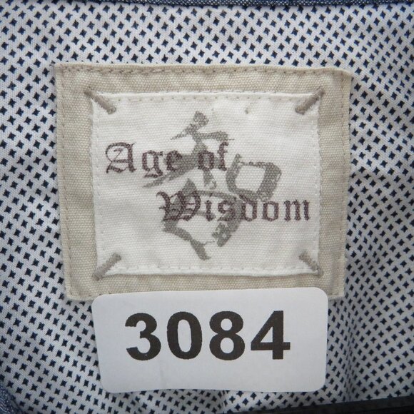 Age‎ of Wisdom* Men's Short Sleeve Snap Down Curved Hem Pocket Shirt~ Size XL - Picture 3 of 10